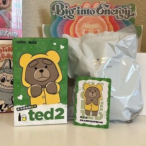 Ted 2 Pop Mart pendant in Raincoat Bear